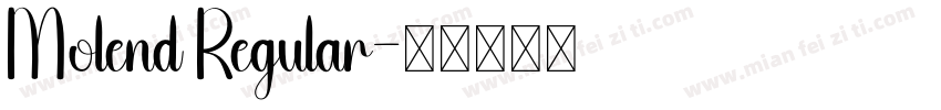 Molend Regular字体转换